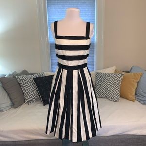 Black and White Striped Dress